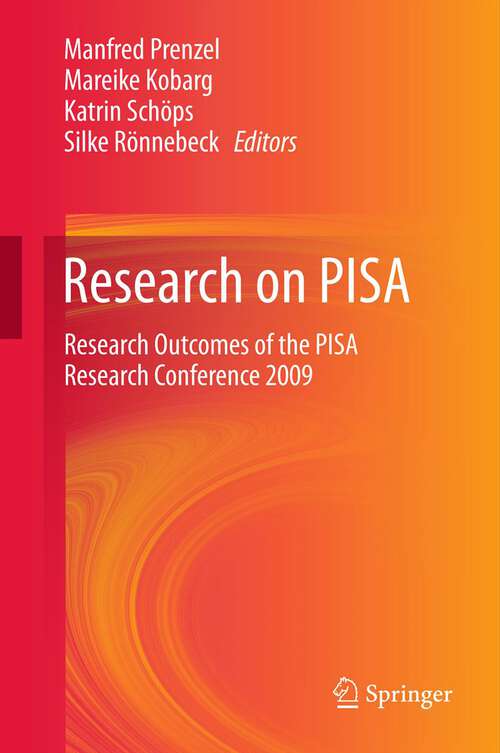 Book cover of Research on PISA