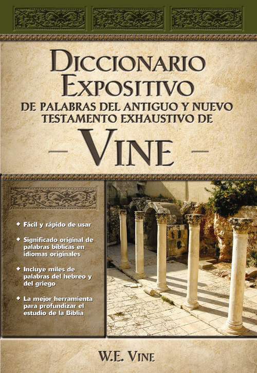 Book cover of Diccionario expositivo de palabras del Antiguo y Nuevo Testamento exhaustivo de Vine