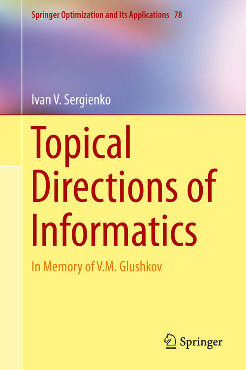 Book cover of Topical Directions of Informatics