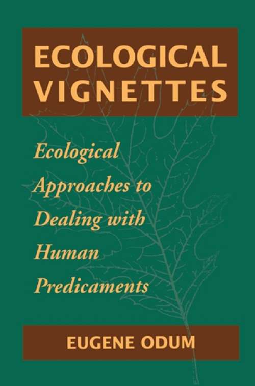 Book cover of Ecological Vignettes