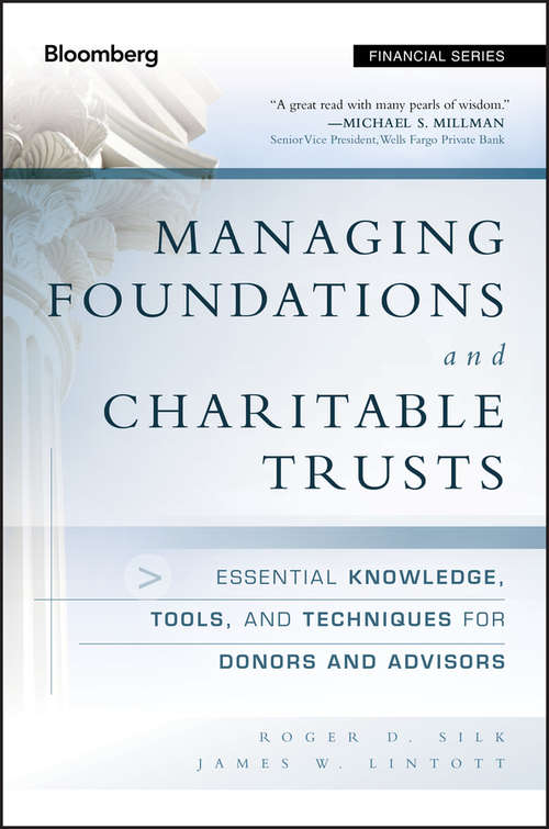 Book cover of Managing Foundations and Charitable Trusts