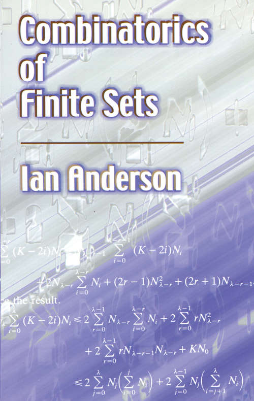 Combinatorics of Finite Sets