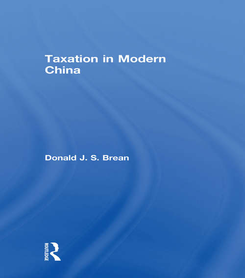 Taxation in Modern China