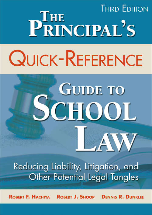 Cover image of The Principal's Quick-Reference Guide to School Law