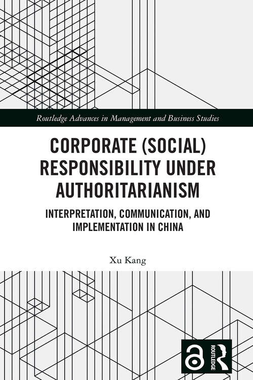 Book cover of Corporate: Interpretation, Communication, and Implementation in China (1) (Routledge Advances in Management and Business Studies)