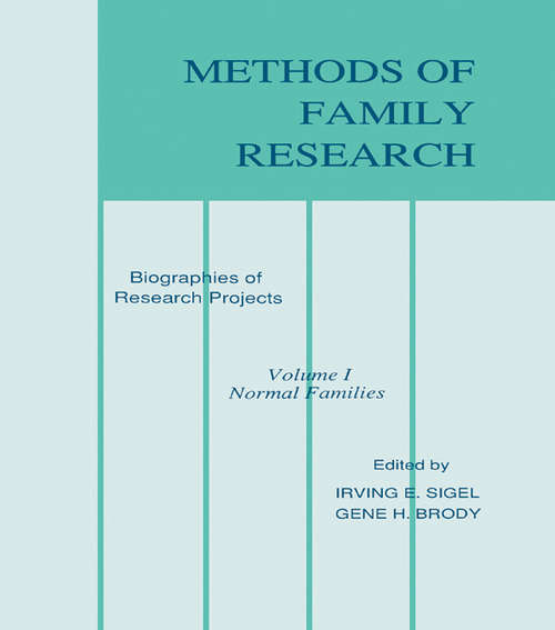 Methods of Family Research: Biographies of Research Projects