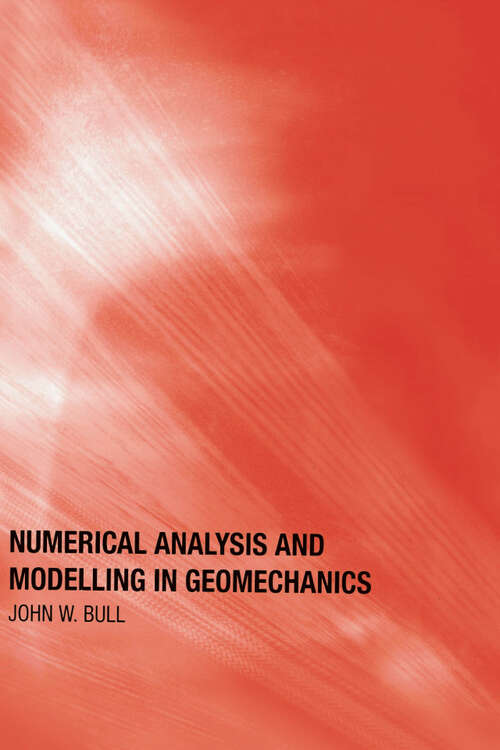 Book cover of Numerical Analysis and Modelling in Geomechanics (1)