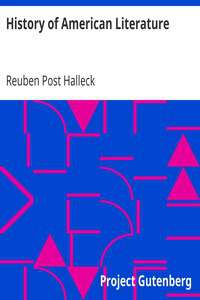 Book cover of History of American Literature