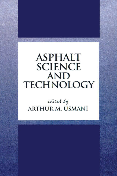 Book cover of Asphalt Science and Technology (1)