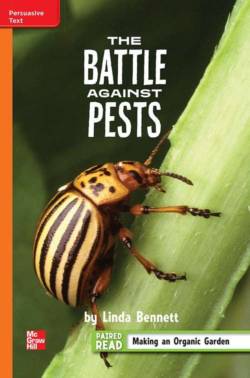 Book cover of The Battle Against Pests [Approaching Level, Grade 4]