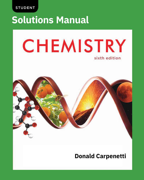 Student Solutions Manual (Sixth Edition): For Chemistry