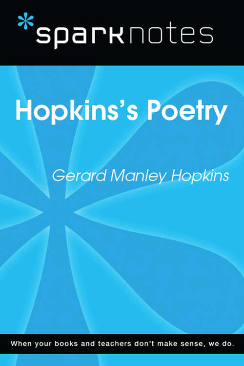 Book cover of Hopkins's Poetry (SparkNotes Literature Guide Series)