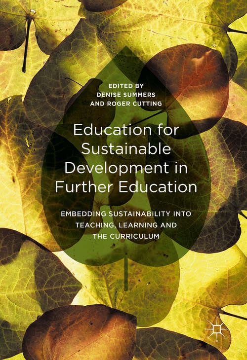 Book cover of Education for Sustainable Development in Further Education