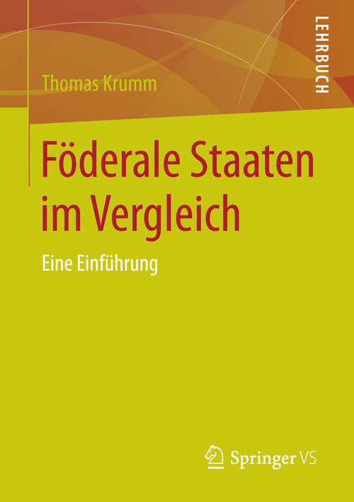 Book cover of Föderale Staaten im Vergleich