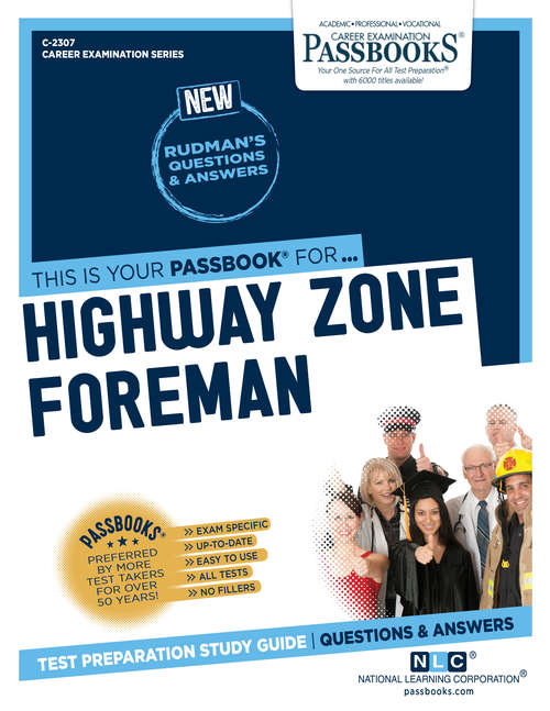 Book cover of Highway Zone Foreman: Passbooks Study Guide (Career Examination Series)