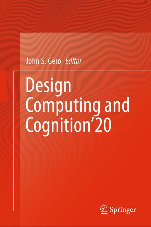 Book cover of Design Computing and Cognition’20 (1st ed. 2022)