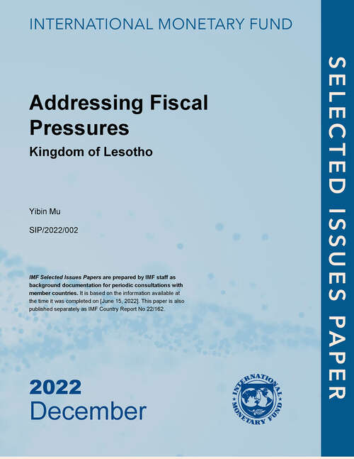 Book cover of Addressing Fiscal Pressures: Kingdom Of Lesotho