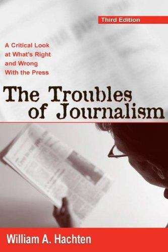 Book cover of The Troubles of Journalism