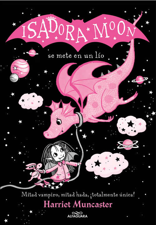 Book cover of Isadora Moon 5 - Isadora Moon se mete en un lío: ¡Un libro mágico con purpurina en cubierta! (Isadora Moon: Volumen 5)