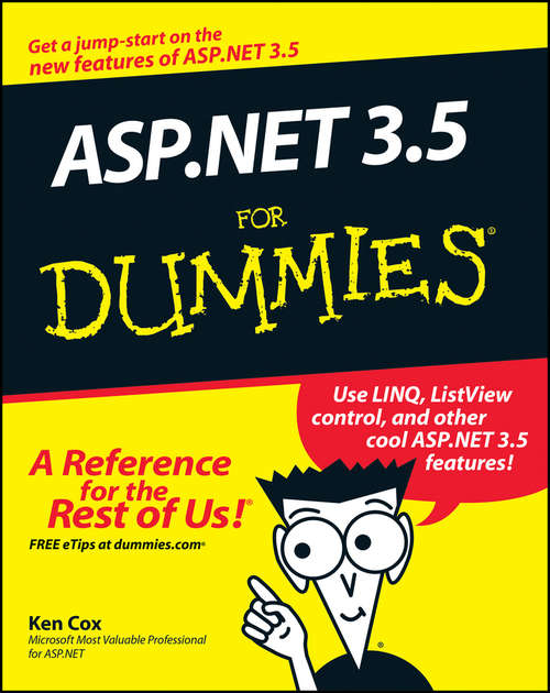 Book cover of ASP.NET 3.5 For Dummies