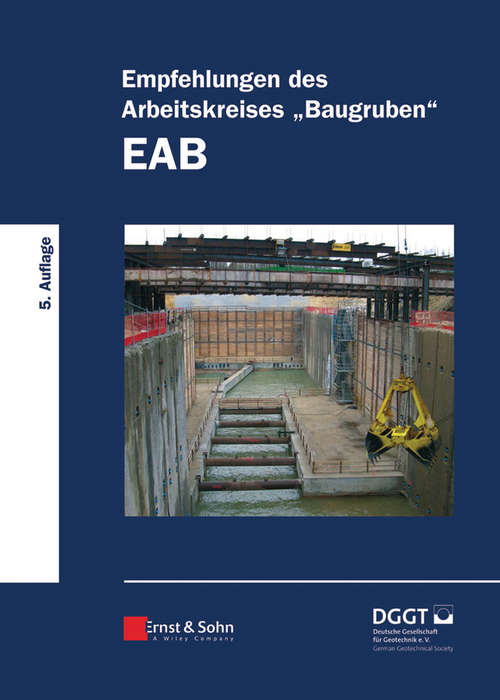 Book cover of Empfehlungen des Arbeitskreises "Baugruben" (EAB) (5)
