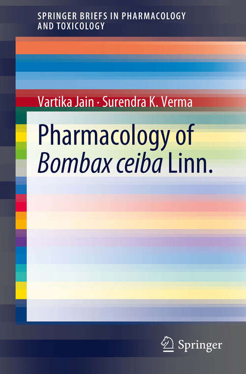 Book cover of Pharmacology of Bombax ceiba Linn.