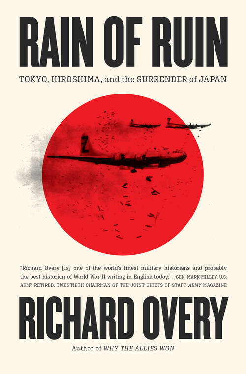 Book cover of Rain of Ruin: Tokyo, Hiroshima, and the Surrender of Japan
