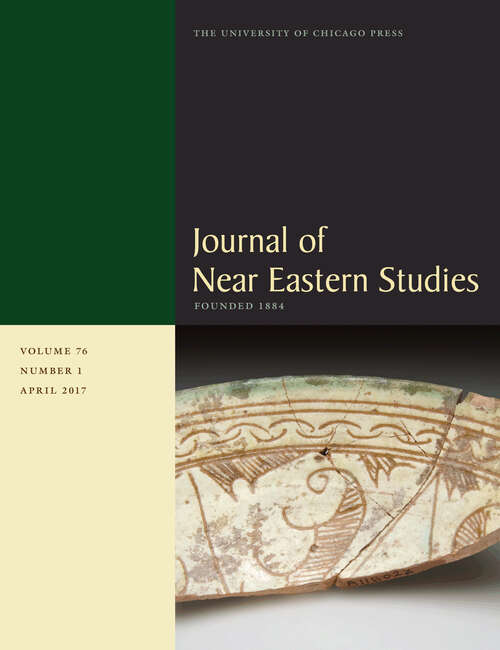 Book cover of JNES vol 76 num 1