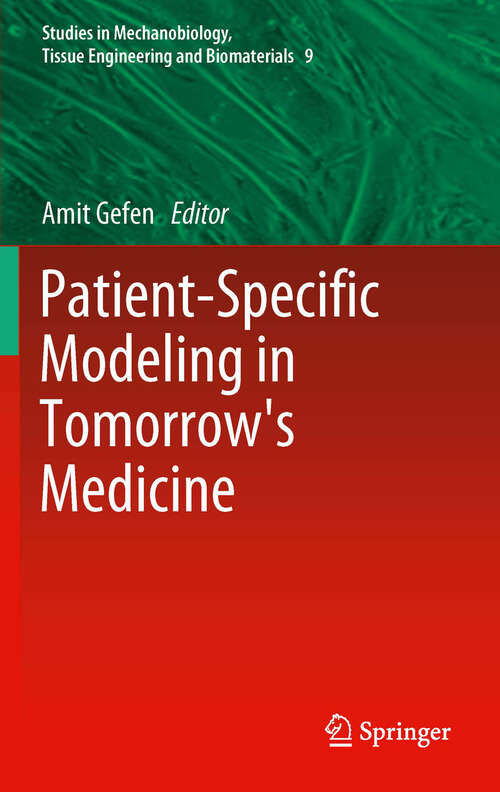 Book cover of Patient-Specific Modeling in Tomorrow's Medicine