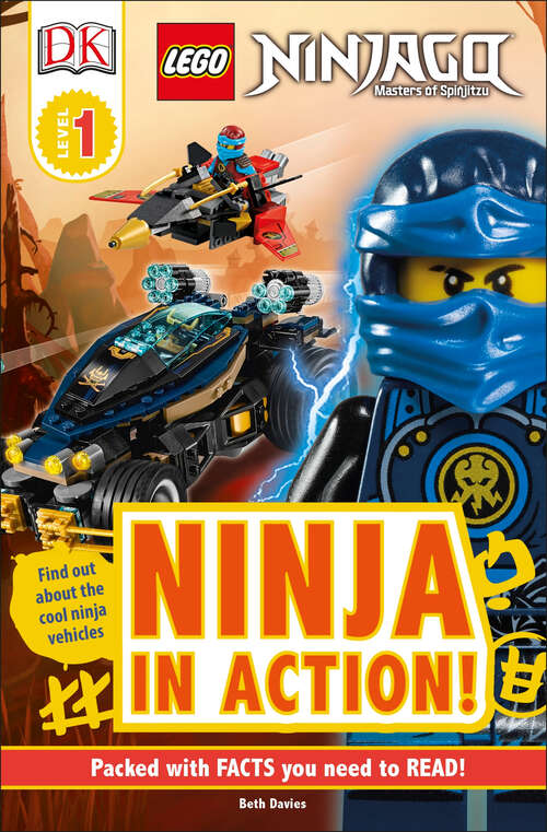 Book cover of DK Readers L1: LEGO NINJAGO: Ninja in Action (DK Readers Level 1)