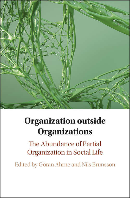 Book cover of Organization outside Organizations: The Abundance of Partial Organization in Social Life