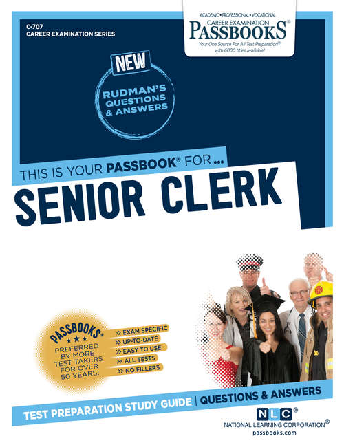 Book cover of Senior Clerk: Passbooks Study Guide (Career Examination Series: C-707)