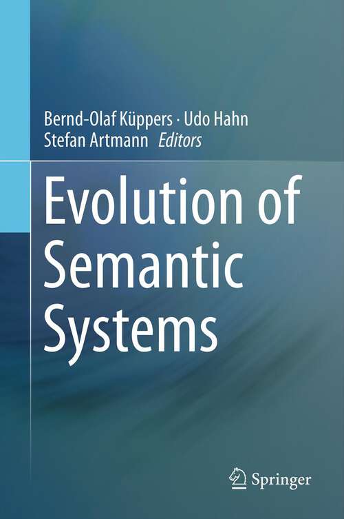 Book cover of Evolution of Semantic Systems