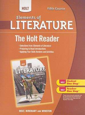 Book cover of Elements of Literature®, Fifth Course, The Holt Reader