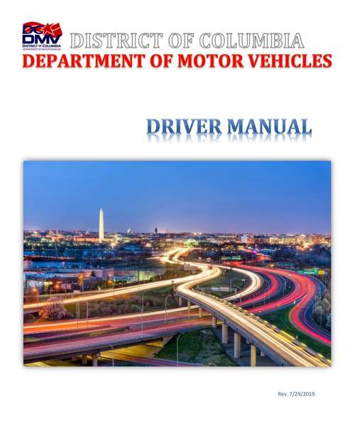 Book cover of District of Columbia Driver Manual