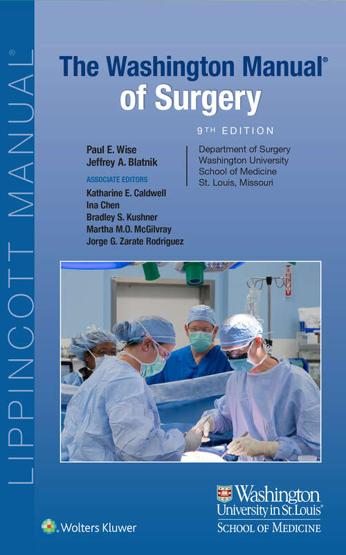 Book cover of The Washington Manual of Surgery