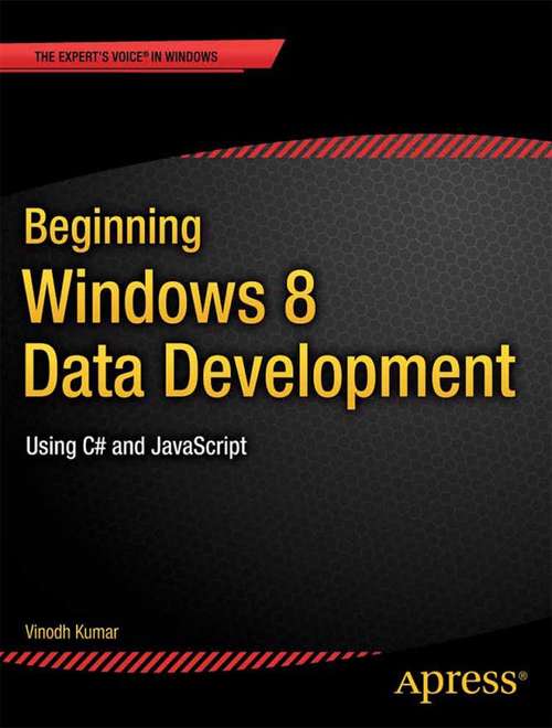 Book cover of Beginning Windows 8 Data Development