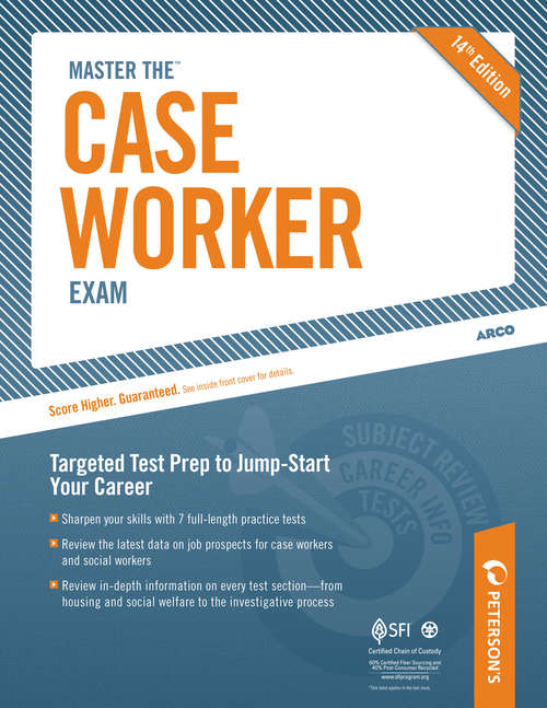 Book cover of Master the Case Worker Exam_ Practice Test 6
