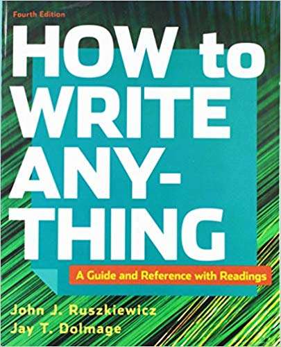 How To Write Anything With Readings: A Guide And Reference
