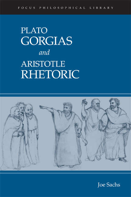 Book cover of Gorgias and Rhetoric