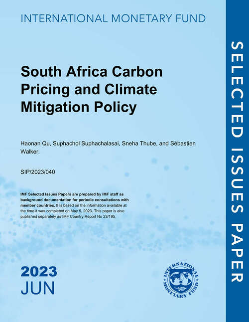 Book cover of South Africa Carbon Pricing and Climate Mitigation Policy