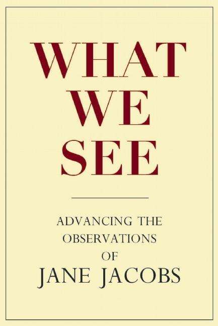 Book cover of What We See: Advancing the Observations of Jane Jacobs