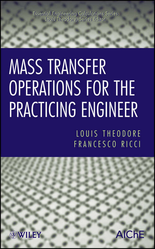 Book cover of Mass Transfer Operations for the Practicing Engineer