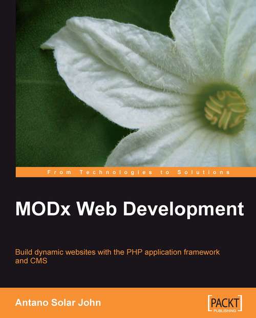Book cover of MODx Web Development