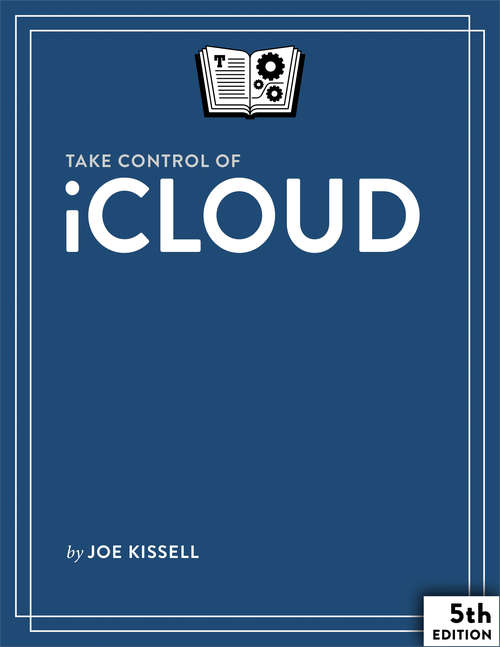 Book cover of Take Control of iCloud