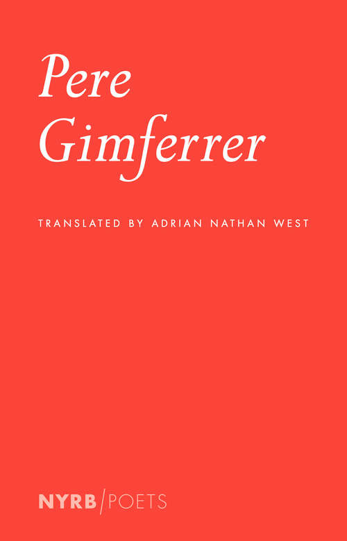 Book cover of Pere Gimferrer