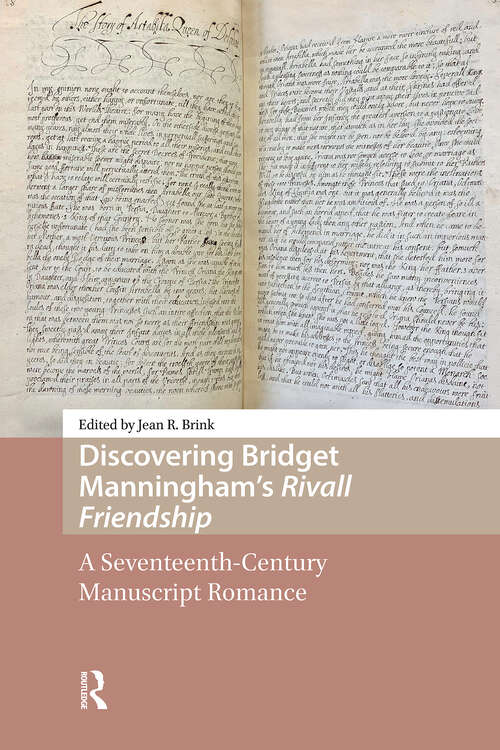 Book cover of Discovering Bridget Manningham’s Rivall Friendship: A Seventeenth-Century Manuscript Romance (1)