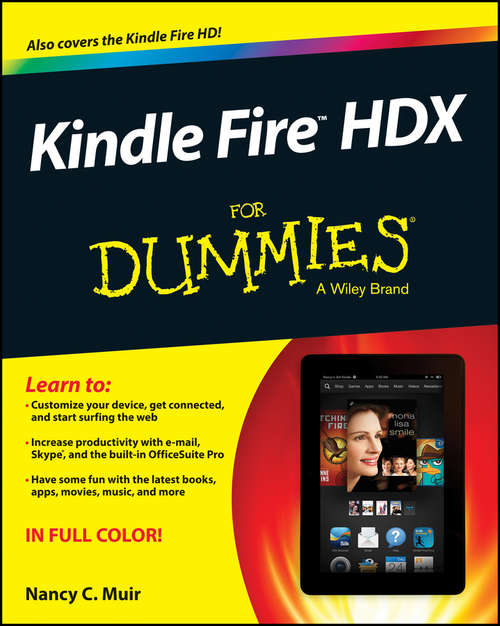 Book cover of Kindle Fire HD For Dummies
