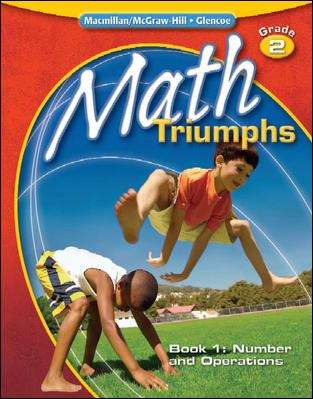 Book cover of Math Triumphs, Book 1: Number and Operations, Grade 2