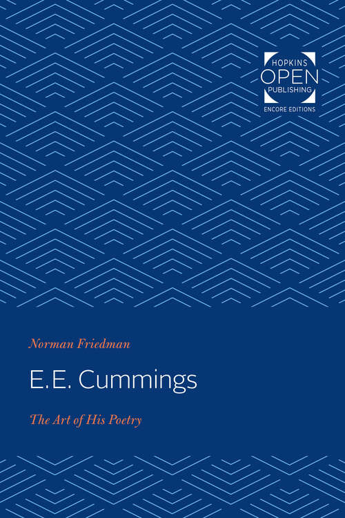 Book cover of E. E. Cummings: The Art of His Poetry